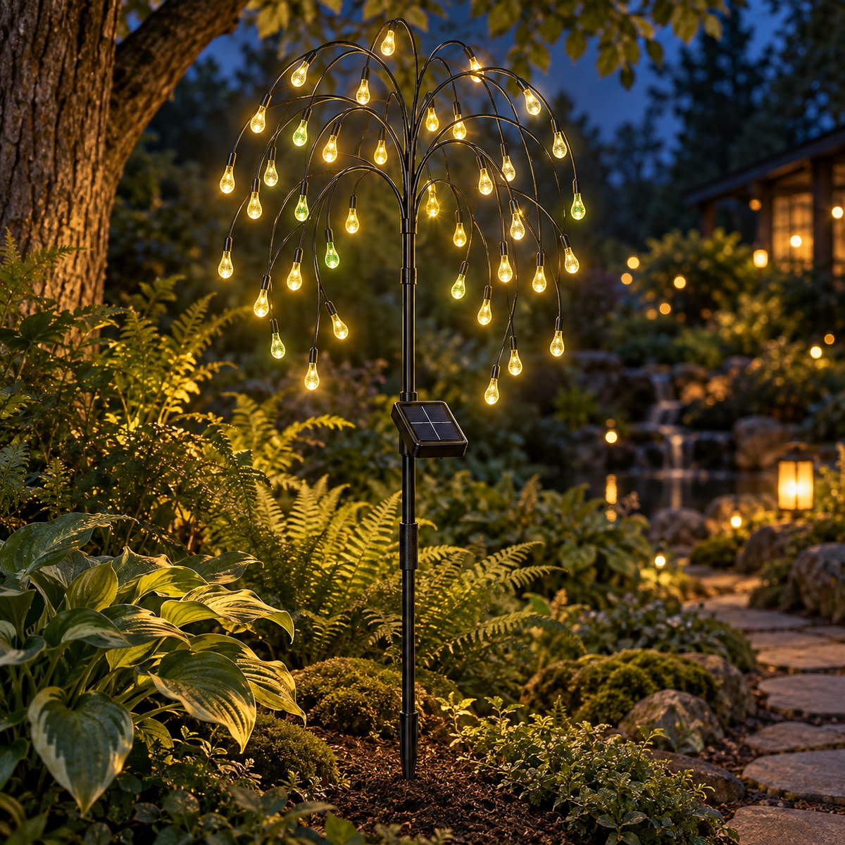 Firefly Willow Solar Garden Light