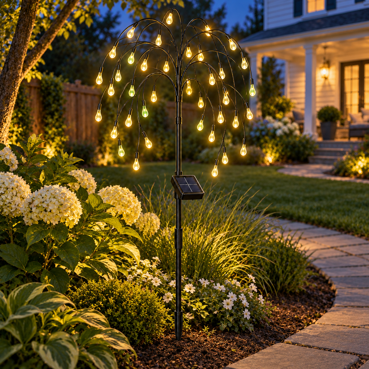 Firefly Willow Solar Garden Light